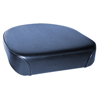 UCA82319     Seat Bottom---Black Vinyl---Steel Back 